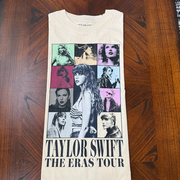 Taylor Swift | The Eras Tour Beige Album 2 lines T-Shirt - Picture 5 of 15